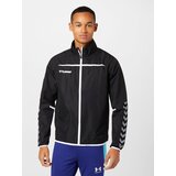 Hummel Jakna za trening 'AUTHENTIC' srebrno-siva / črna / bela | Shoptok.si