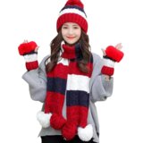 IZMAEL Zimski pleteni set - Crvena | shoptok.hr