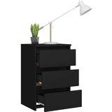 Noćni ormarići 2 kom crni 40 x 35 x 62 5 cm konstruirano drvo | shoptok.hr