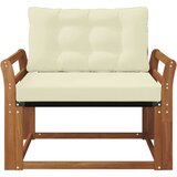  Set vanjskih sofa Čvrsto drvo akacije i Textilene Prirodna | shoptok.hr