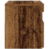  Noćni ormarić s LED svjetlima staro drvo 60x35x40 cm | shoptok.hr