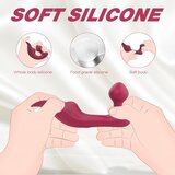 Sex HD Chomper - vodoodporni klitorisni in analni vibrator na baterije (rdeč) | Shoptok.si