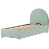 Vipack Zelena oblazinjena postelja s prostorom za shranjevanje z letvenim dnom 90x200 cm Moon – | Shoptok.si