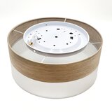  LED stropna svetiljka SIRJA WOOD LED/20W/230V, prečnik 35 cm, bela/hrast | Eponuda.com