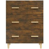  Komoda dimljeni hrast 70x34x90 cm konstruiran les, (20654220) | Shoptok.si