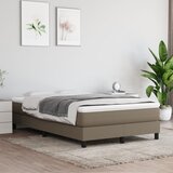  Krevet s oprugama i madracem smeđesivi 120 x 190 cm od tkanine | shoptok.hr