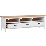 TV omarica Hill bela 158x40x47 cm trdna borovina, (20730505) | Shoptok.si