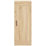  Visoka komoda hrasta sonome 34,5x34x180cm od konstruiranog drva Smeđa | Shoptok.si