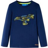 vidaXL Otroška majica z dolgimi rokavi mornarsko modra 128 | Shoptok.si