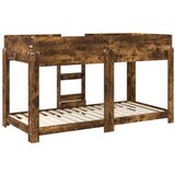  Postelja na vzkraj za otroke Dimljeni oreh 100 x 200 cm, (5000142071) | Shoptok.si