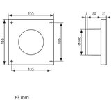  Dalap 41095ZW - Aksijalni ventilator sa tajmerom 100 DARK ZW 8,4W/230V | Eponuda.com