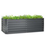 Blumfeldt High Grow Straight, podignuti krevet, 180 x 60 x 90 cm, 970 l, pocinčani čelik | shoptok.hr