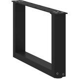  Noge za klub stolić U-oblik 2 kom Crne 50 x (30-31) cm Čelik | shoptok.hr