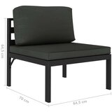  6-dijelna vrtna garnitura s jastucima aluminijska antracit | shoptok.hr