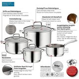 Kela set posuđa Flavoria 7/1 nehrđajući čelik 18/10 srebrna | shoptok.hr
