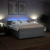  Krevet s oprugama i madracem svjetlosivi 180x200 cm od tkanine | shoptok.hr