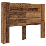  Krevetna ploča s LED-om Zidne Staro drvo 140 x 16 5 x 103 5 cm - Staro drvo 140 cm | shoptok.hr
