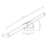  Brilagi - LED osvetljenje za kupatilsko ogledalo LARA LED/10W/230V IP44, sjajni hrom | Eponuda.com