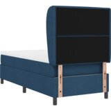  Postelja s podlogo in vzmetnico Modra 80x200 cm Tkanina, (22051809) | Shoptok.si