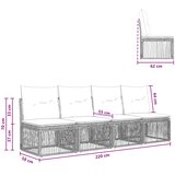 vidaXL 4-sjedala sofa 4 pcs 4-Broj sjedala Bež poliratan | shoptok.hr