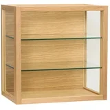 Viseća vitrina u dekoru hrasta u prirodnoj boji 40x40x27 cm Poetic –