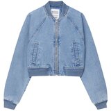 Pull&Bear Prehodna jakna moder denim | Shoptok.si