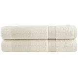 Premium brisače 2 kos krem 80x200 cm 600 g/m2 100 % bombaž