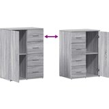 vidaXL Komoda siva sonoma 59x39x80 cm inženirski les | Shoptok.si