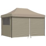 Šator za svadbe - šator za zabave Sivo-smeđa 279 x 410 x 315 cm Oxford tkanina | shoptok.hr