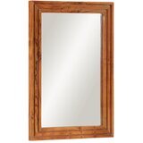 vidaXL Kopalniško ogledalo 50x70 cm trden akacijev les in steklo | Shoptok.si