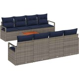  Vrtna sedežna garnitura z blazino 9 pcs Siva poli ratan, (5000153544) | Shoptok.si
