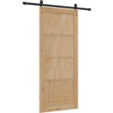 vidaXL Drsna vrata s kompletom strojne opreme 'ORKDAL'Solid Lesena Bora | Shoptok.si
