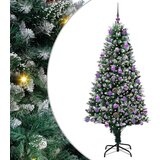 vidaXL Umestno božično drevo Zelena 180 cm PVC, jeklo in plastika | Shoptok.si