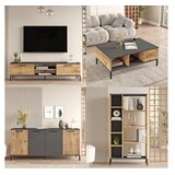 Hanah home TV set Komoda i klub stolić bež-antracit boje | Eponuda.ba