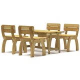  5-dijelni vrtni blagovaonski set od impregnirane borovine | Eponuda.com