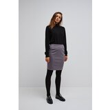Marisse Pencil Skirt With Shiny Thread Z-Sc-3605 Graphite | ePonuda.com