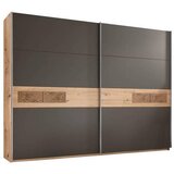 CARRYHOME OMARA Z DRSNIMI VRATI, barve grafita, barve hrasta | Shoptok.si