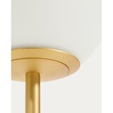 Kave Home Bela/v zlati barvi namizna svetilka s steklenim senčilom (višina 35 cm) Brisia – | Shoptok.si