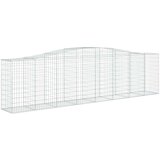  Lučne gabionske košare 4 kom 400x50x100/120cm pocinčano željezo | shoptok.hr