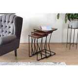 Hanah home ren - walnut walnut nesting table (3 pieces) Cene