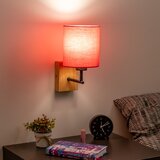  Brilagi - Zidna lampa NUBILA WOOD 1xE27/25W/230V hrast/ružičasta | Eponuda.com