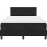  LED Box Spring Krevet s LED trakama Crna 120 x 190 cm Baršun | Shoptok.si