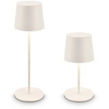 BRILO akumulatorska led namizna svetilka bota starinsko bela ø 11 cm Cene