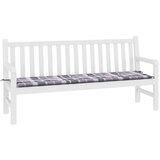  Jastuk za vrtnu klupu sivi karirani 180x50x3 cm tkanina Oxford | shoptok.hr