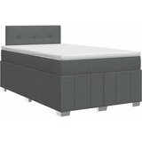  Boxspring krevet s madracem Tamnosiva 120 x 190 cm Tkanina | shoptok.hr