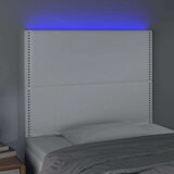  Uzglavlje bijelo 90x5x118/128 cm od umjetne kože | shoptok.hr