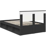  Konstrukcija postelje Črna 120 x 200 cm Konstruiran les, (5000103790) Slike