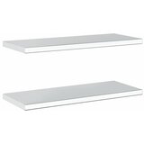 Zidne police 2 kom 75 x 30 cm srebrne nehrđajući čelik | Eponuda.com