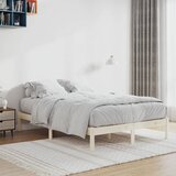 Maison Chic Posteljni okvir - Dvoposteljna postelja - Zakonska postelja brez vzmetnice 137x190 cm trdna borovina-J10682, (21765357) | Shoptok.si
