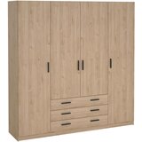 MID.YOU OMARA ZA OBLAČILA, barve hrasta | Shoptok.si